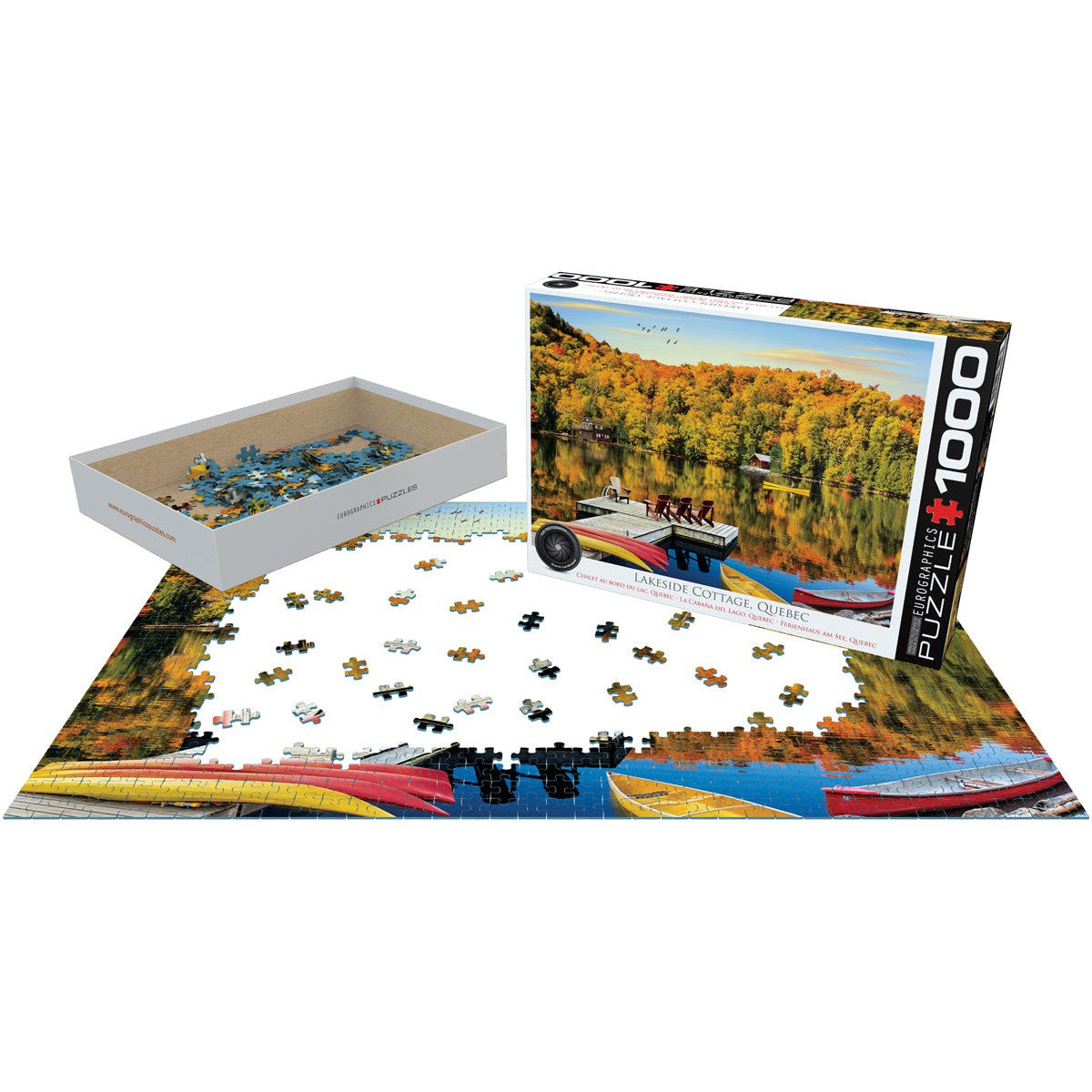 Lakeside Cottage, Quebec 1000 Piece Jigsaw Puzzle Eurographics