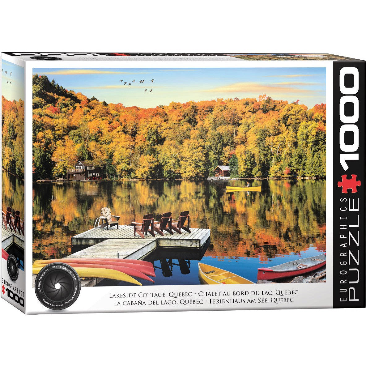 Lakeside Cottage, Quebec 1000 Piece Jigsaw Puzzle Eurographics