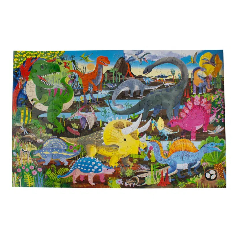 Land of Dinosaurs 100 Piece Jigsaw Puzzle eeBoo