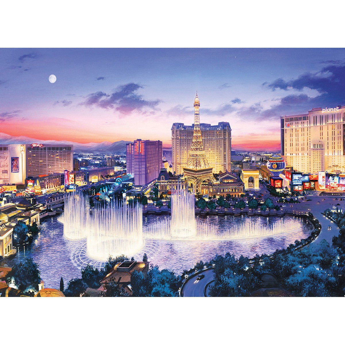 Las Vegas Strip 1000 Piece Jigsaw Puzzle Eurographics