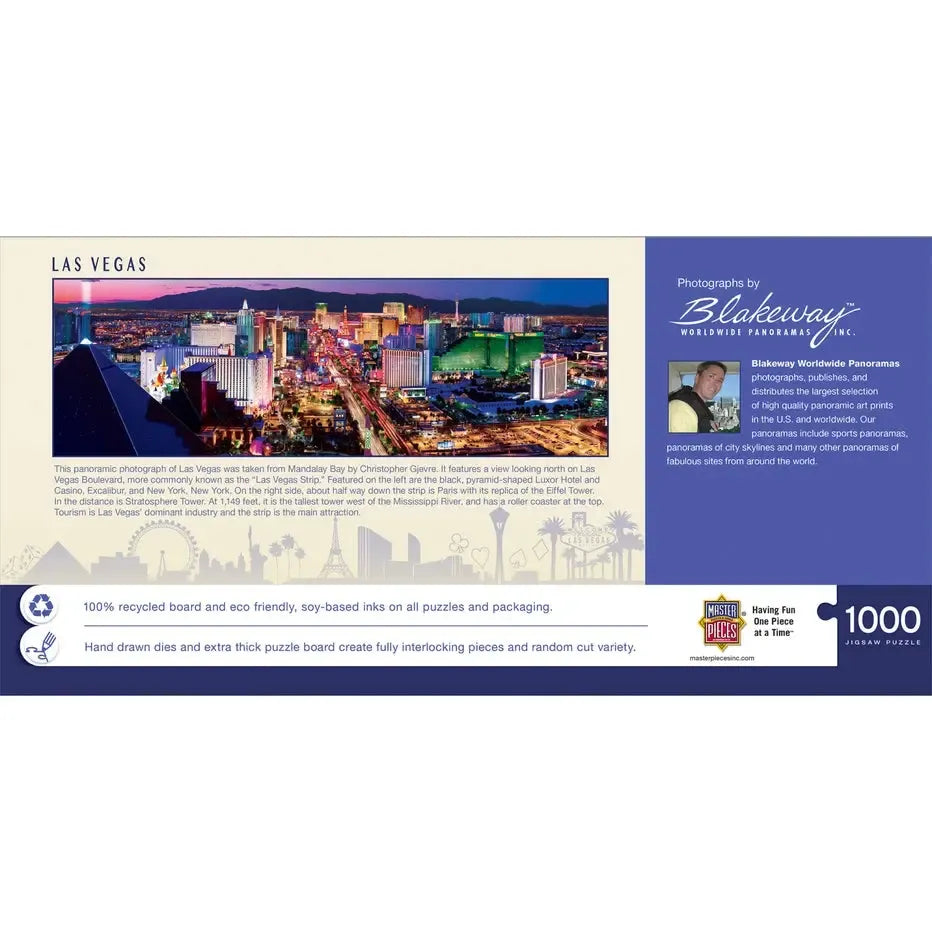 Las Vegas Strip 1000 Piece Panoramic Jigsaw Puzzle MasterPieces