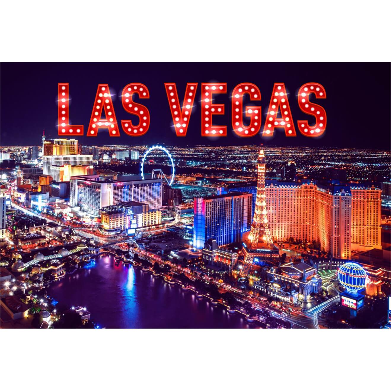 Las Vegas at Night 150 Piece Mini Jigsaw Puzzle Micro Puzzles