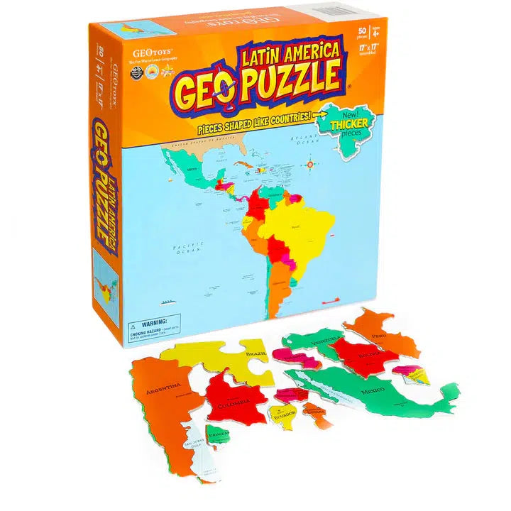 Latin America GeoPuzzle 50 Piece Jigsaw Puzzle Geotoys