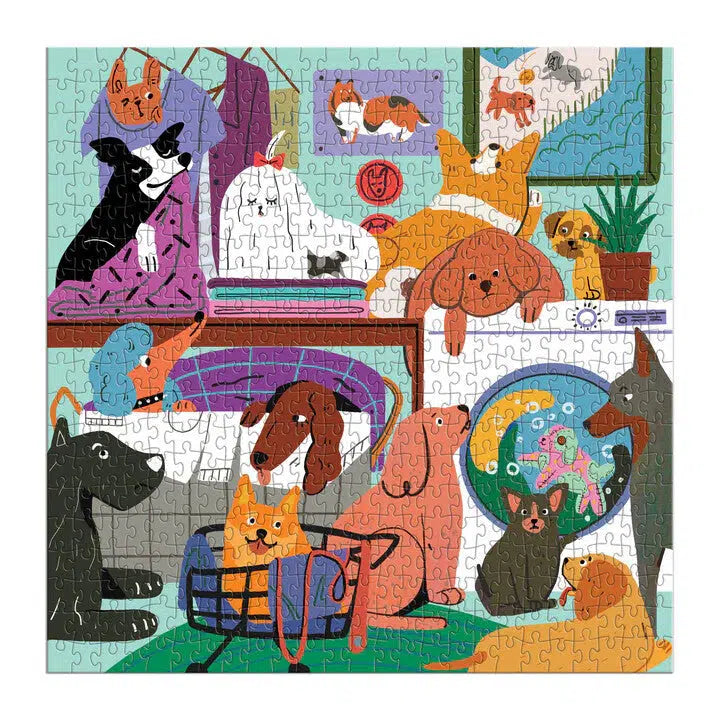 Laundry Dogs 500 Piece Jigsaw Puzzle Galison