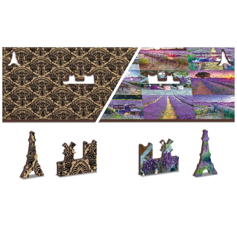 Lavender France 300 Piece Wood Jigsaw Puzzle Wooden City