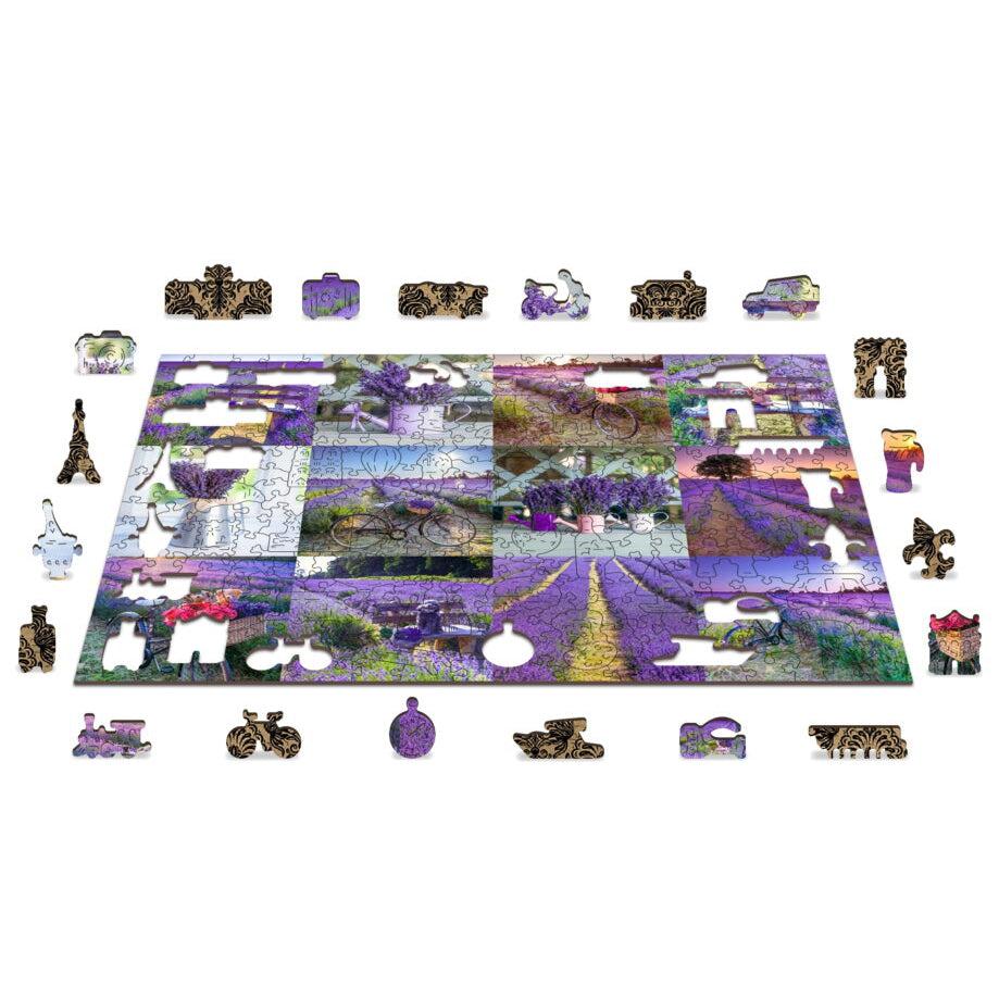 Lavender France 300 Piece Wood Jigsaw Puzzle Wooden City