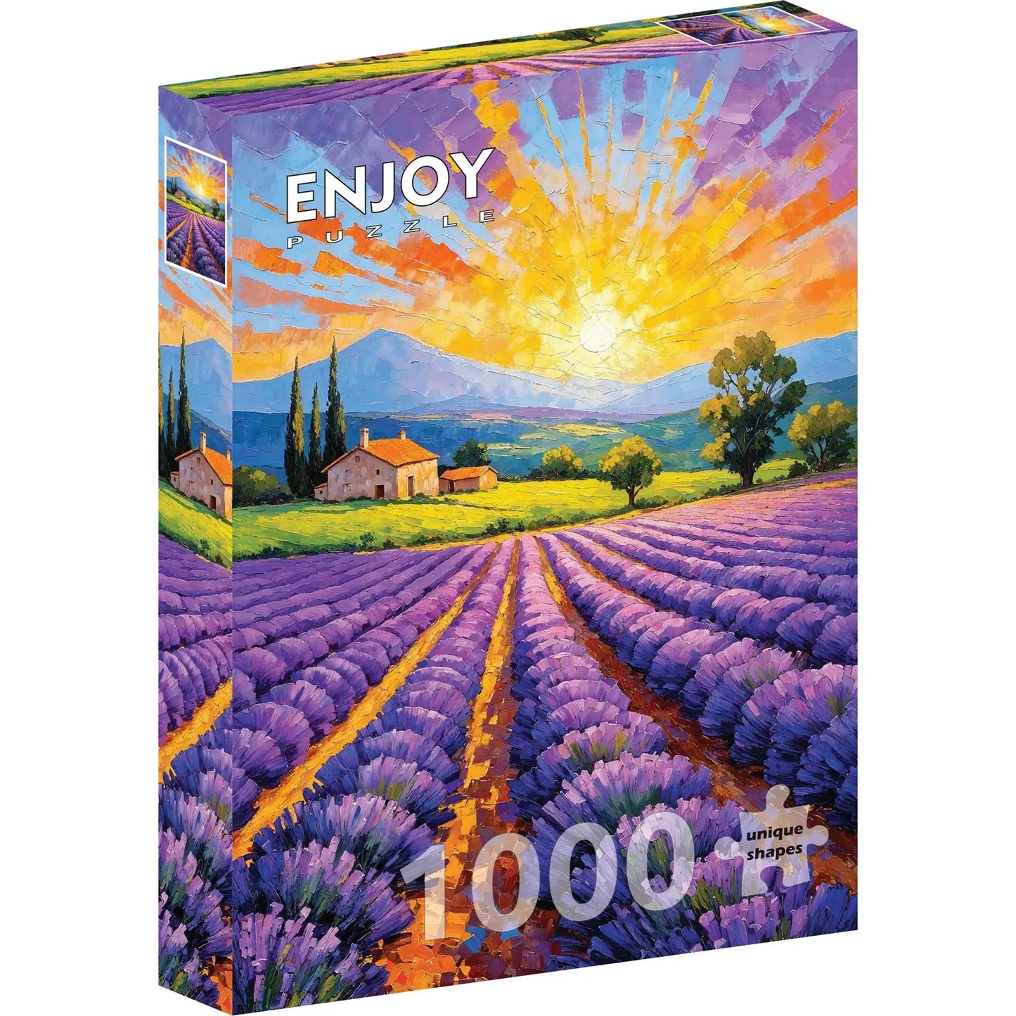 Lavender Sunset 1000 Piece Jigsaw Puzzle Enjoy