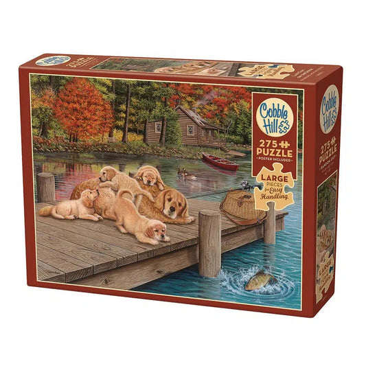 Lazy Day on the Dock 275 Large Piece Jigsaw Puzzle Cobble Hill