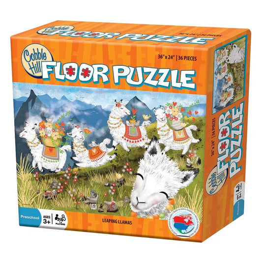 Leaping Llamas 36 Piece Floor Jigsaw Puzzle Cobble Hill