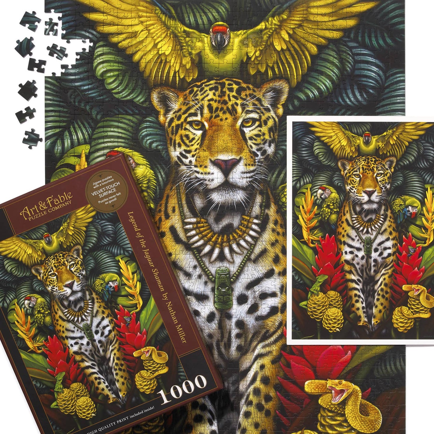 Legend of the Jaguar Shaman 1000 Piece Premium Jigsaw Puzzle Art & Fable