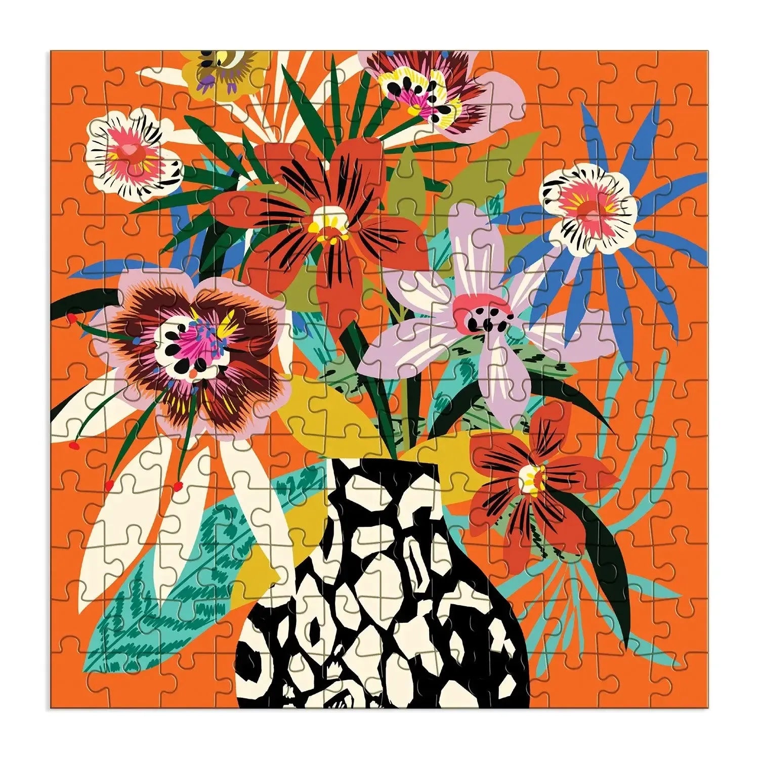 Leopard Vase by Kitty McCall 144 Piece Wood Jigsaw Puzzle Galison