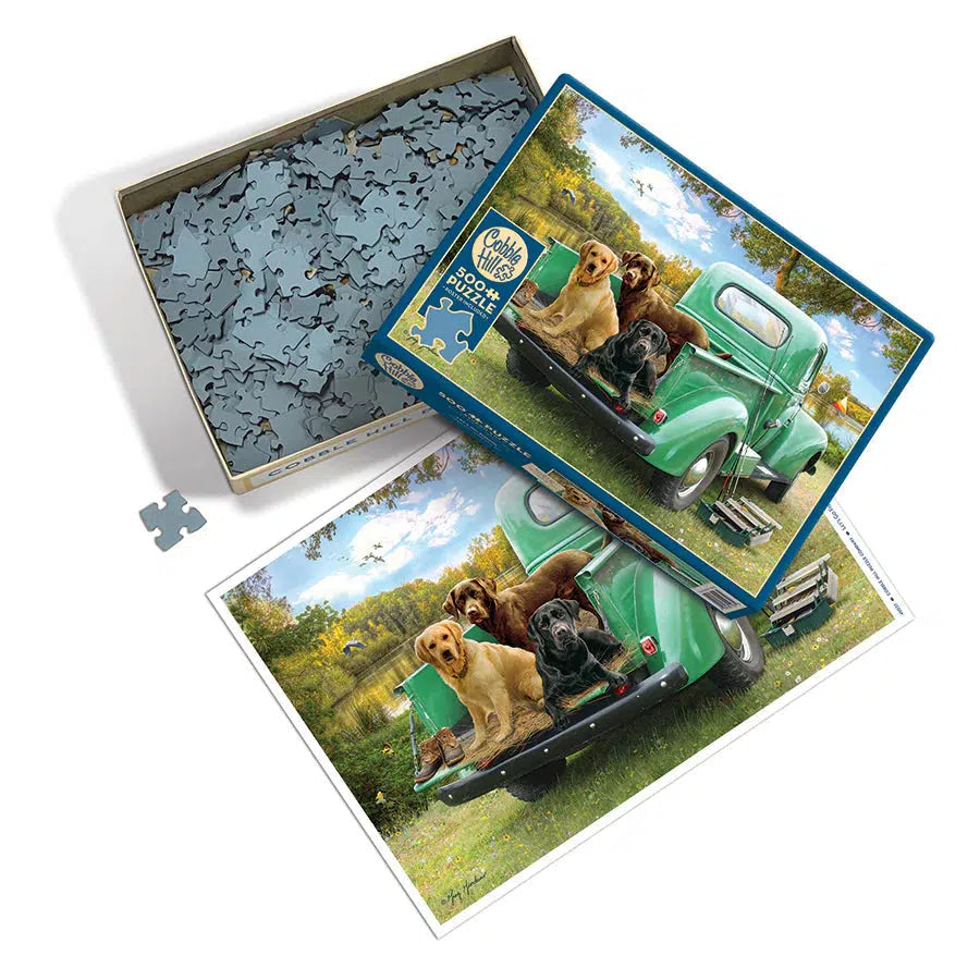 Let's Go Fishing 500 Piece Jigsaw Puzzle Cobble Hill