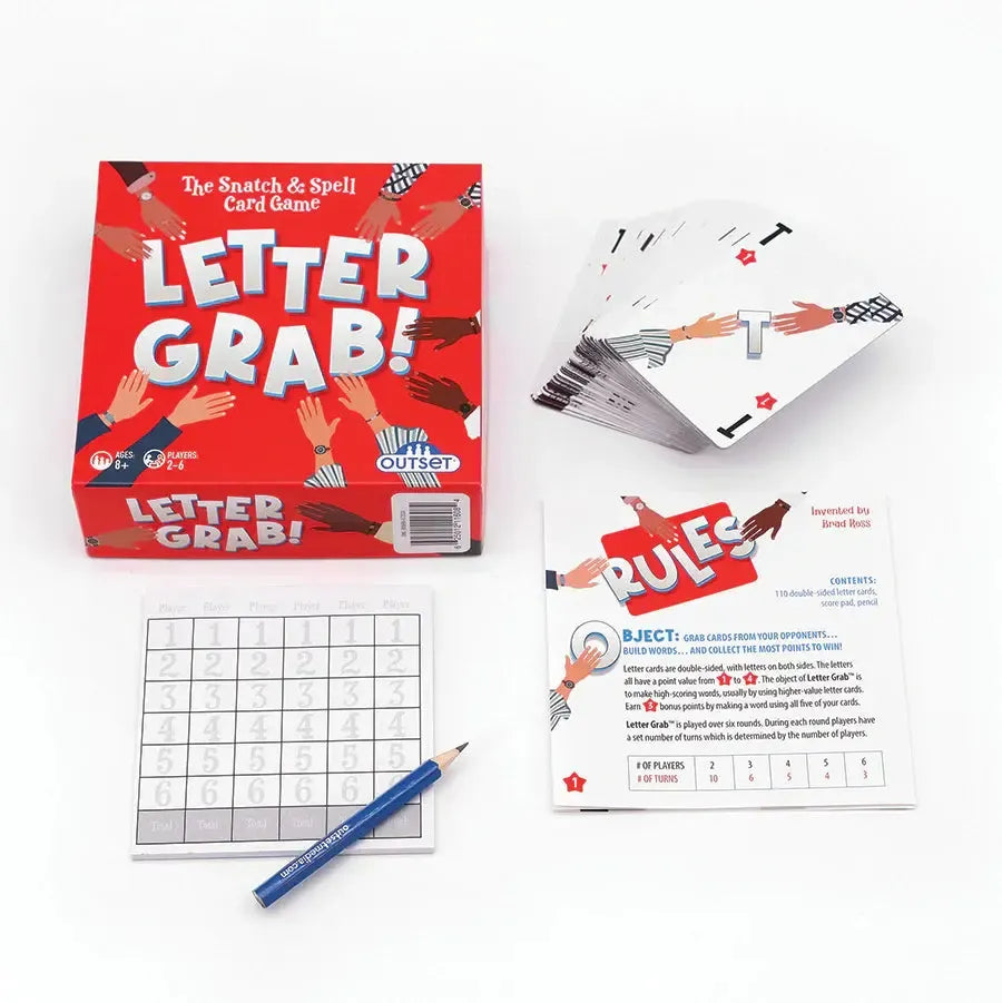 Letter Grab! - The Snatch & Spell Card Game - Outset