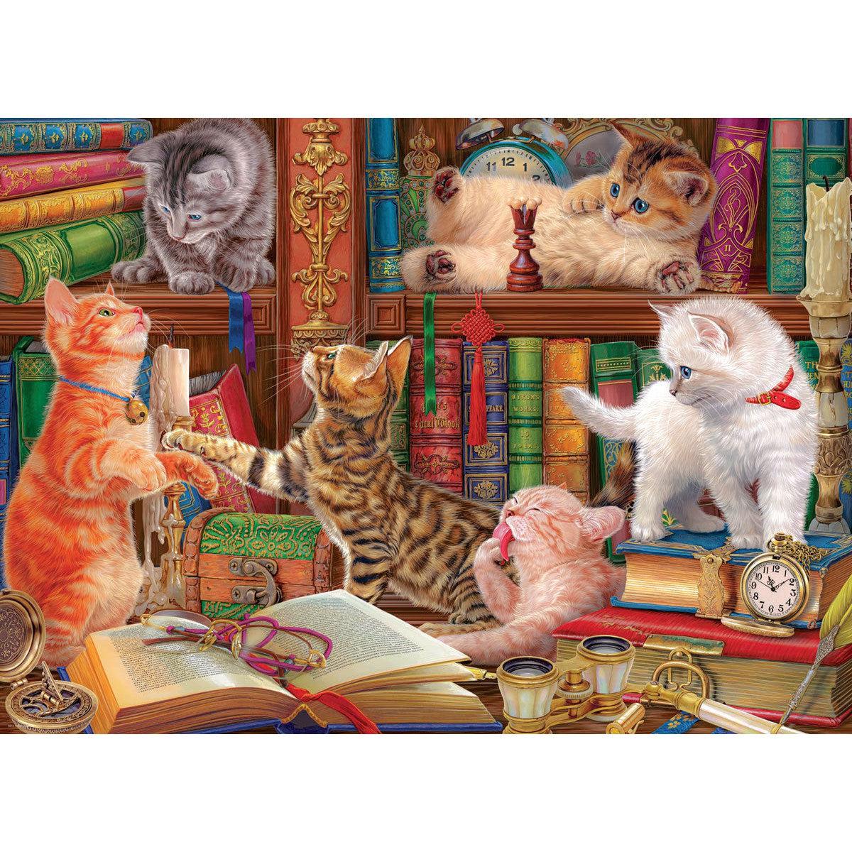 Library Kittens 1000 Piece Jigsaw Puzzle Eurographics