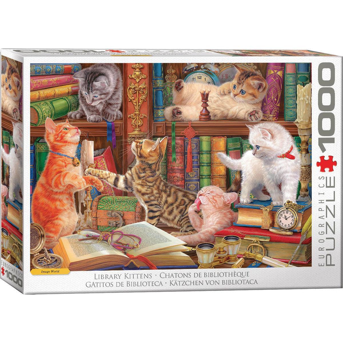 Library Kittens 1000 Piece Jigsaw Puzzle Eurographics