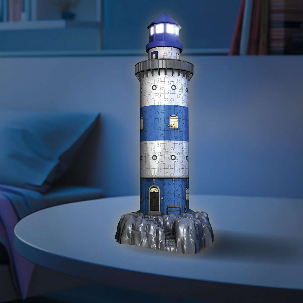 Light-Up Lighthouse 219 Piece 3D Jigsaw Puzzle Ravensburger