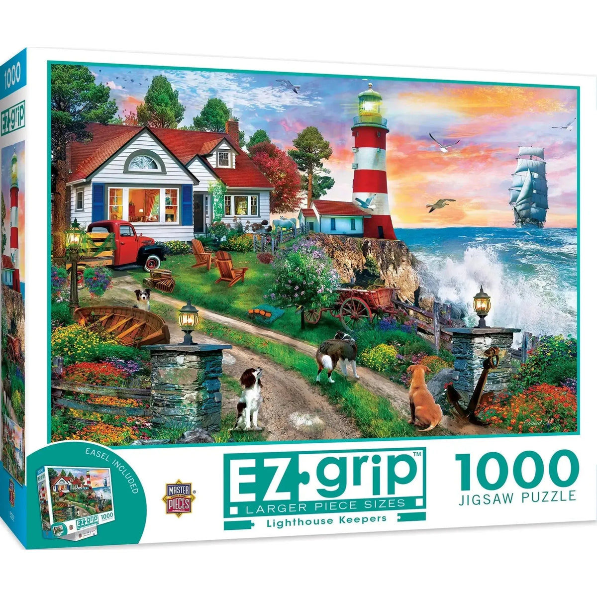 Lighthouse Keepers 1000 Piece EZ-Grip Jigsaw Puzzle MasterPieces