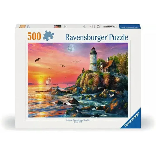 Lighthouse at Sunset 500 Piece Jigsaw Puzzle Ravensburger