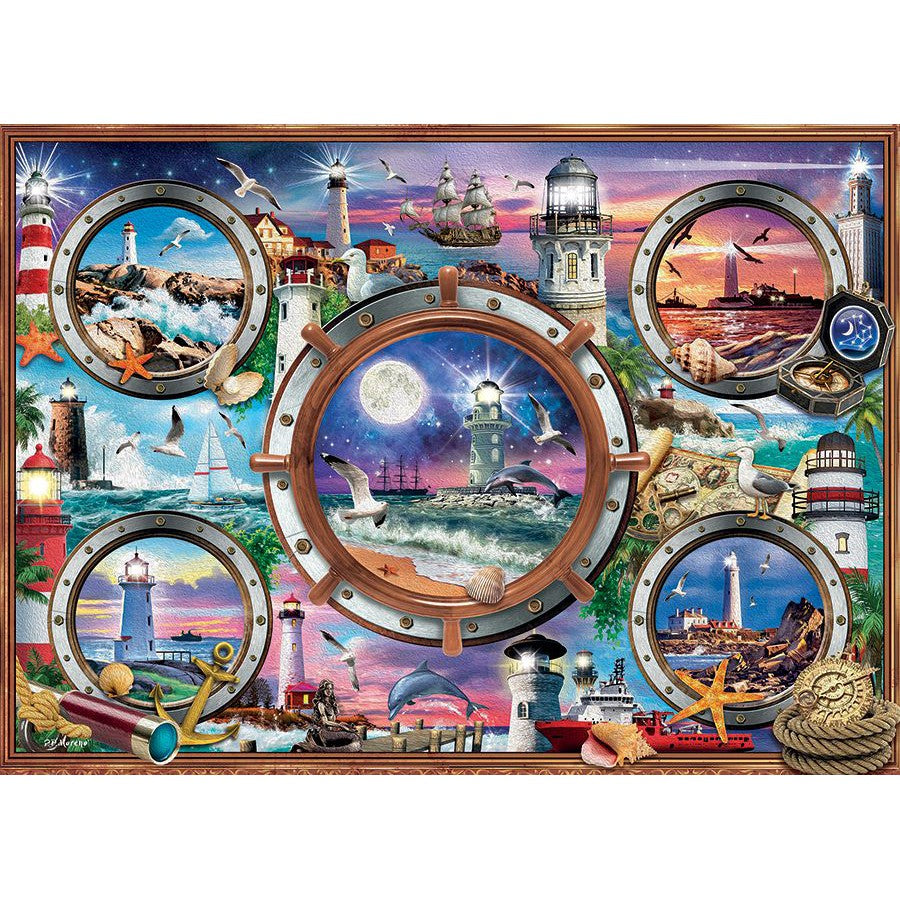 Lighthouses 1000 Piece Jigsaw Puzzle Cobble Hill