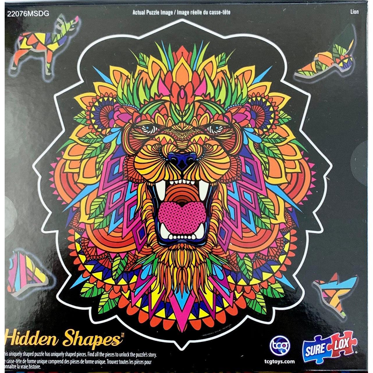 Lion Hidden Shapes 300 Piece Jigsaw Puzzle Sure Lox