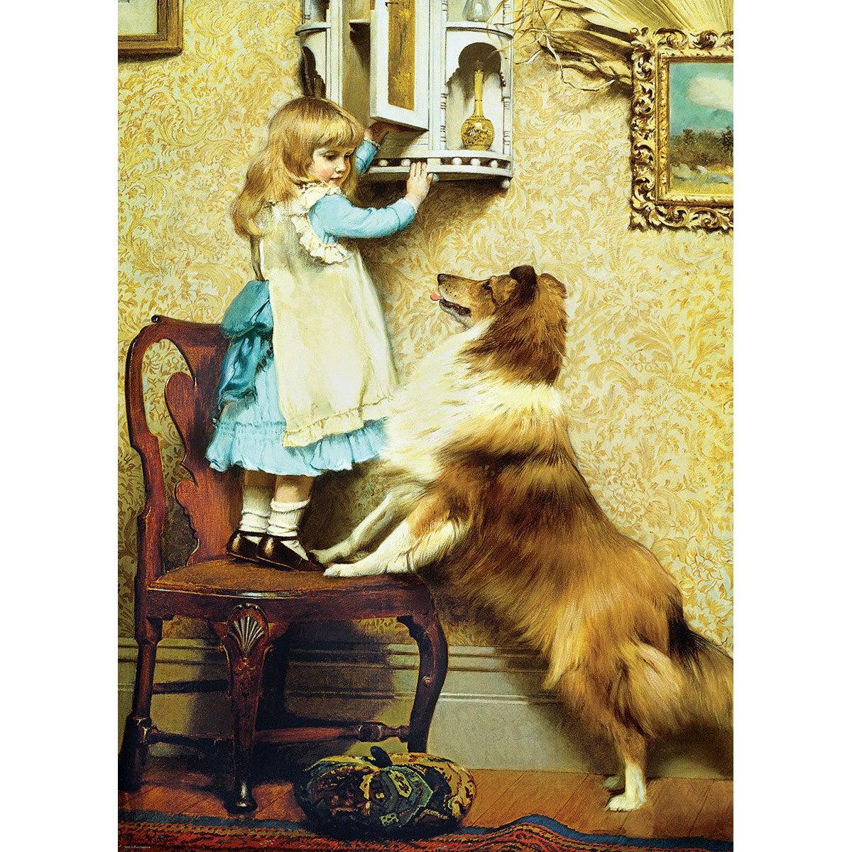 Little Girl & Her Sheltie 1000 Piece Jigsaw Puzzle Eurographics