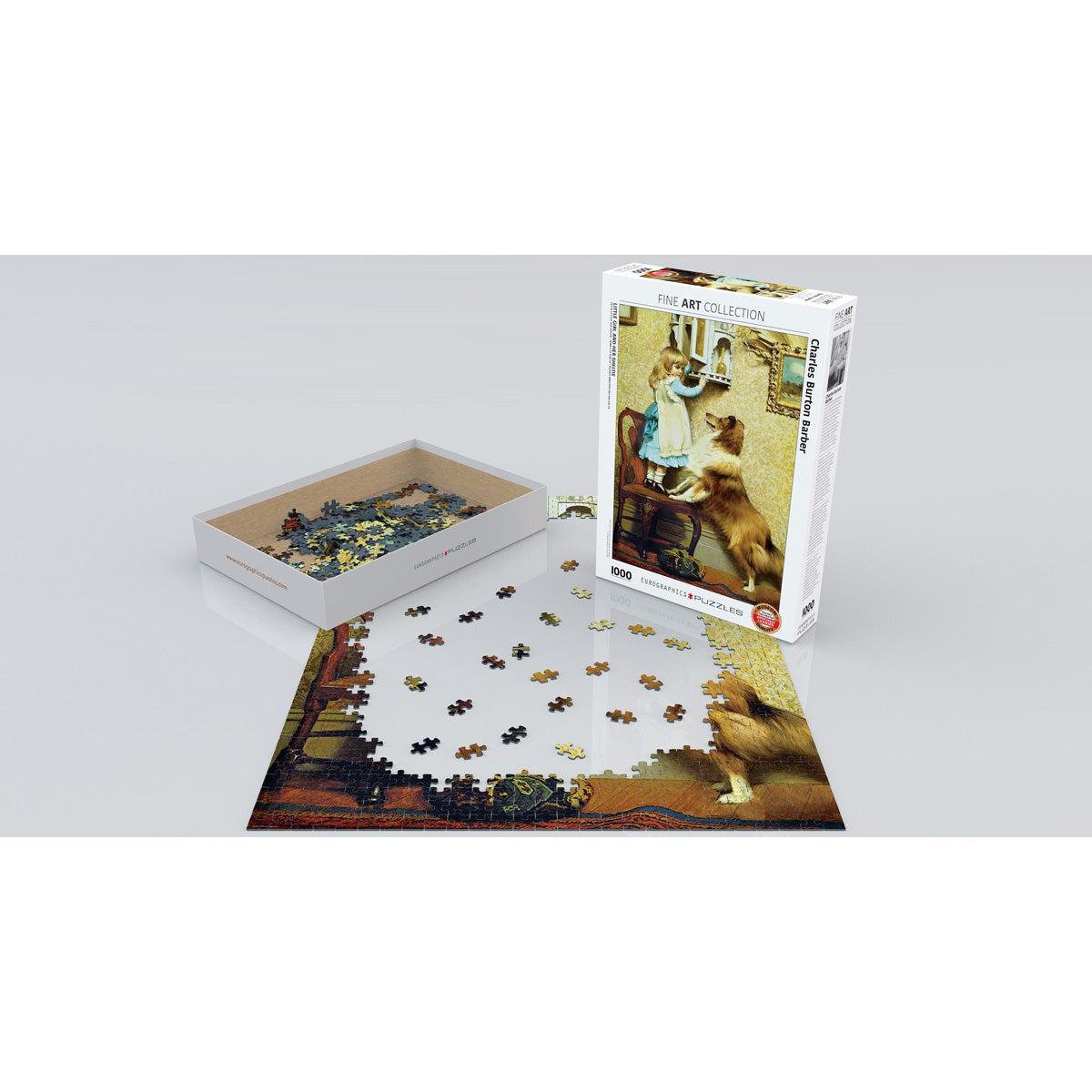 Little Girl & Her Sheltie 1000 Piece Jigsaw Puzzle Eurographics