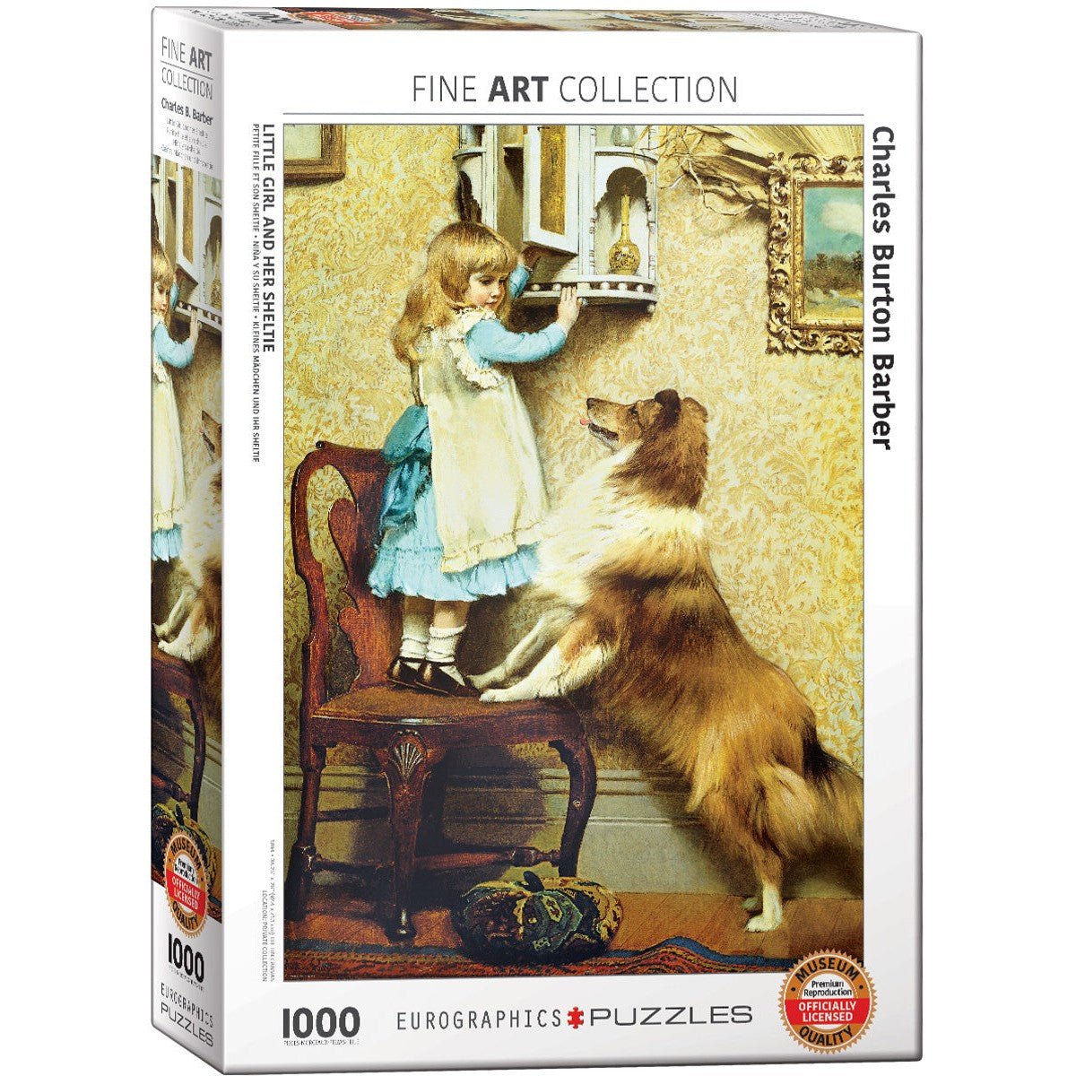 Little Girl & Her Sheltie 1000 Piece Jigsaw Puzzle Eurographics