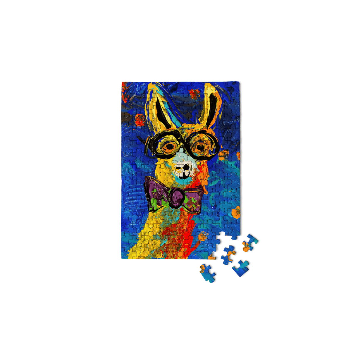 Lively Louis Llama 150 Piece Mini Jigsaw Puzzle Micro Puzzles