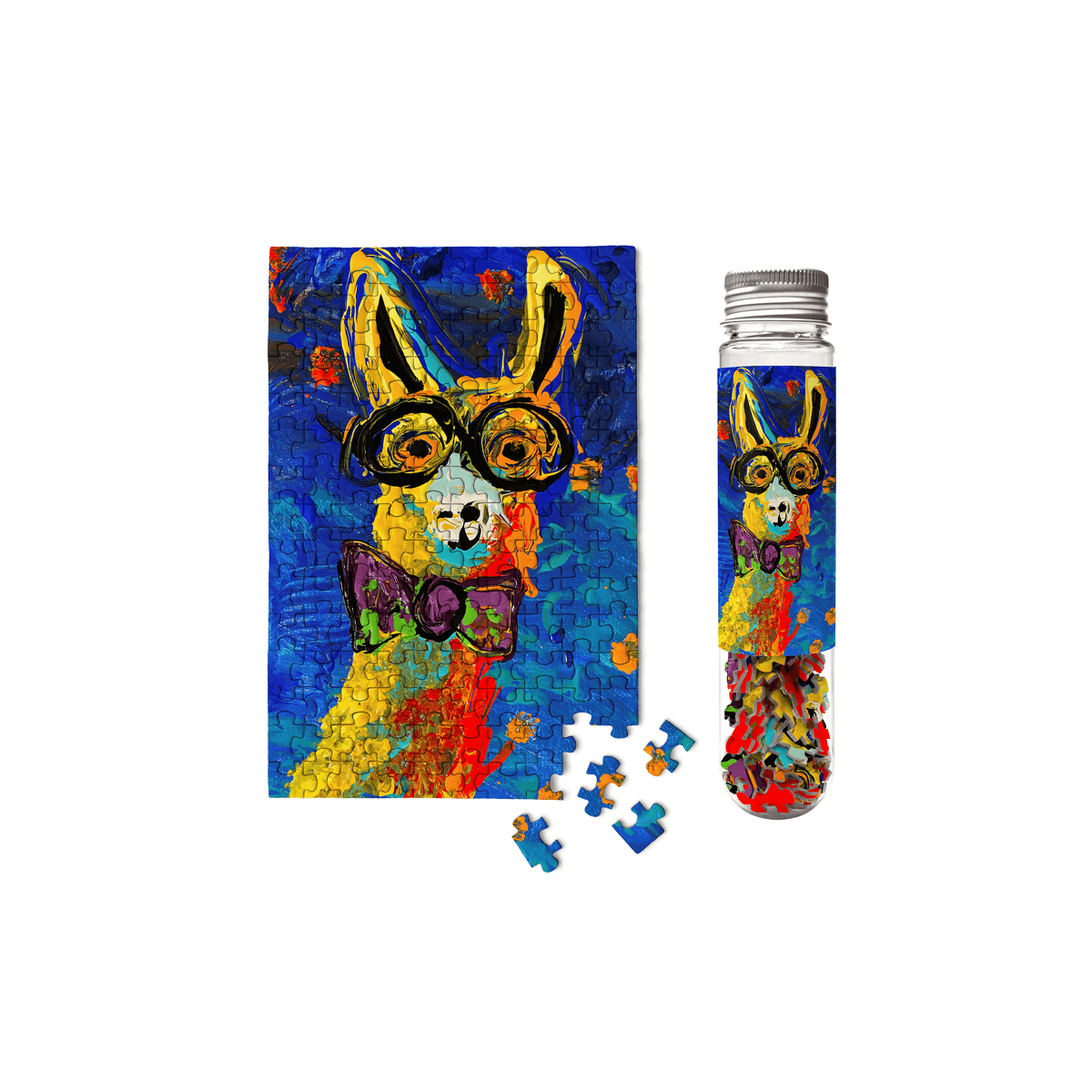 Lively Louis Llama 150 Piece Mini Jigsaw Puzzle Micro Puzzles