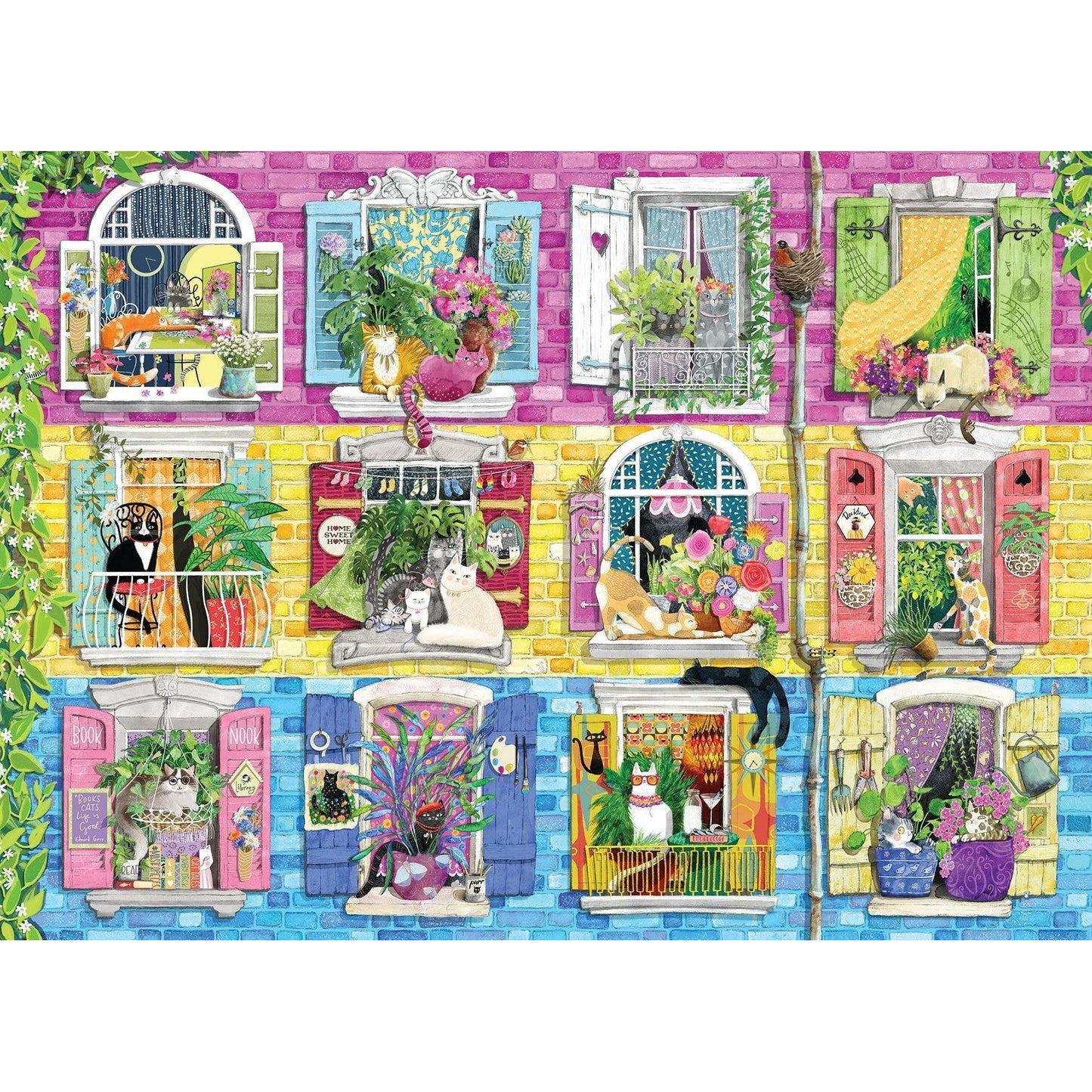 Living with Catitude 500 Piece Jigsaw Puzzle Cobble Hill