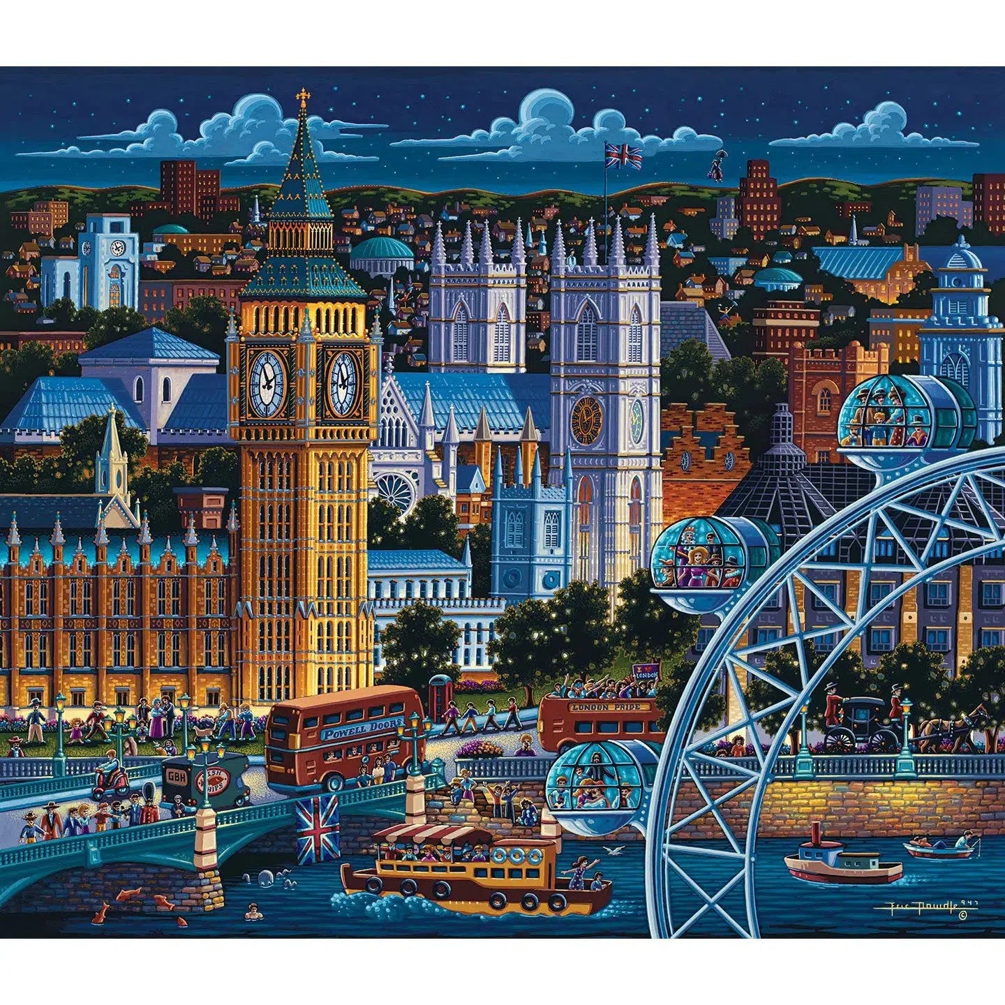 London 1000 Piece Jigsaw Puzzle Dowdle