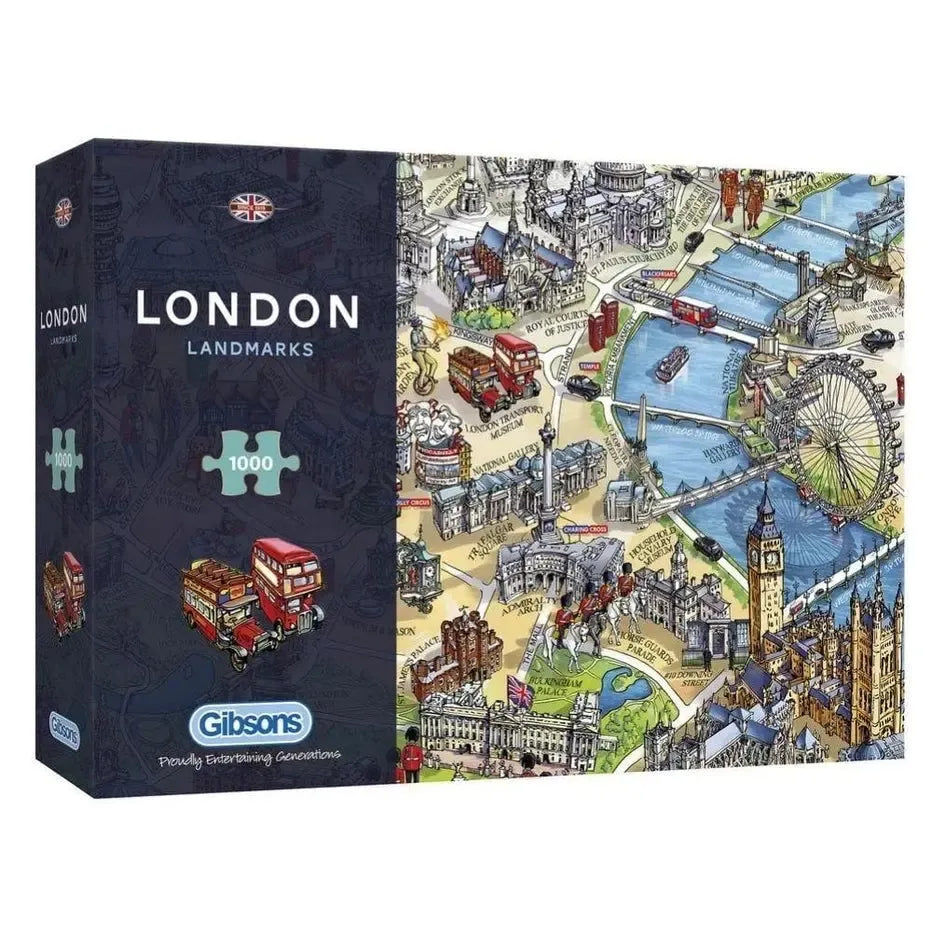 London Landmarks 1000 Piece Jigsaw Puzzle Gibsons