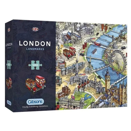 London Landmarks 1000 Piece Jigsaw Puzzle Gibsons