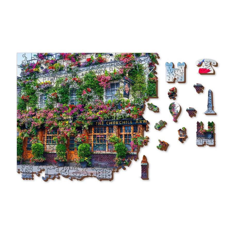 London Pub 300 Piece Wood Jigsaw Puzzle Wooden City