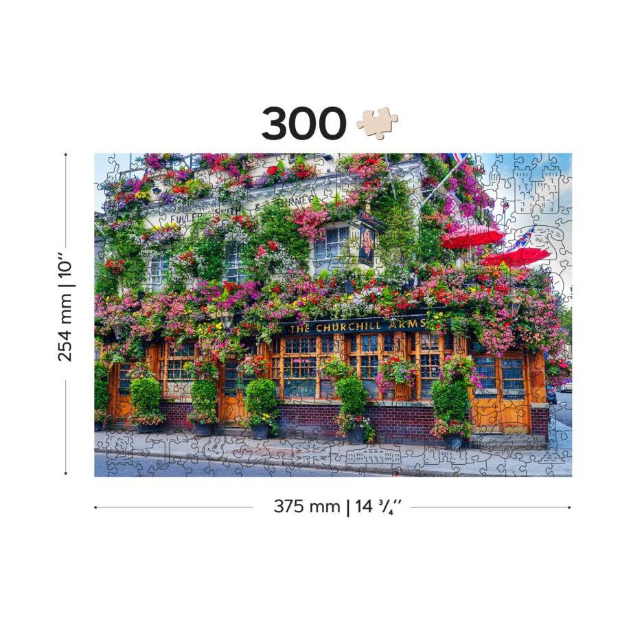 London Pub 300 Piece Wood Jigsaw Puzzle Wooden City