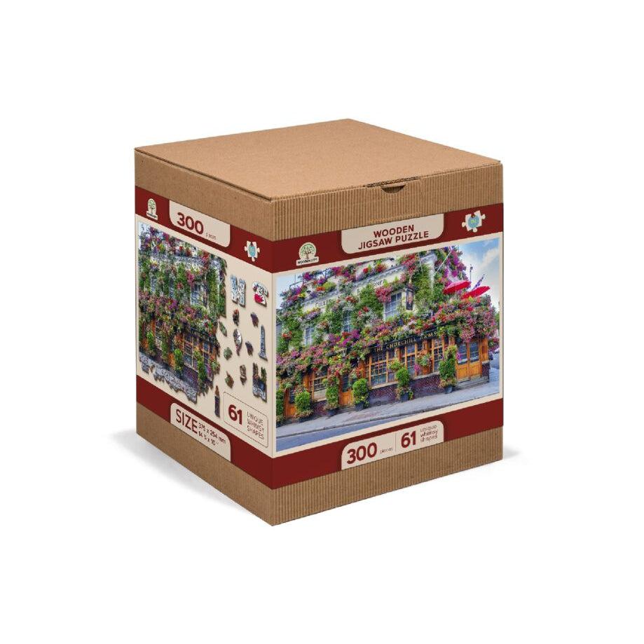 London Pub 300 Piece Wood Jigsaw Puzzle Wooden City