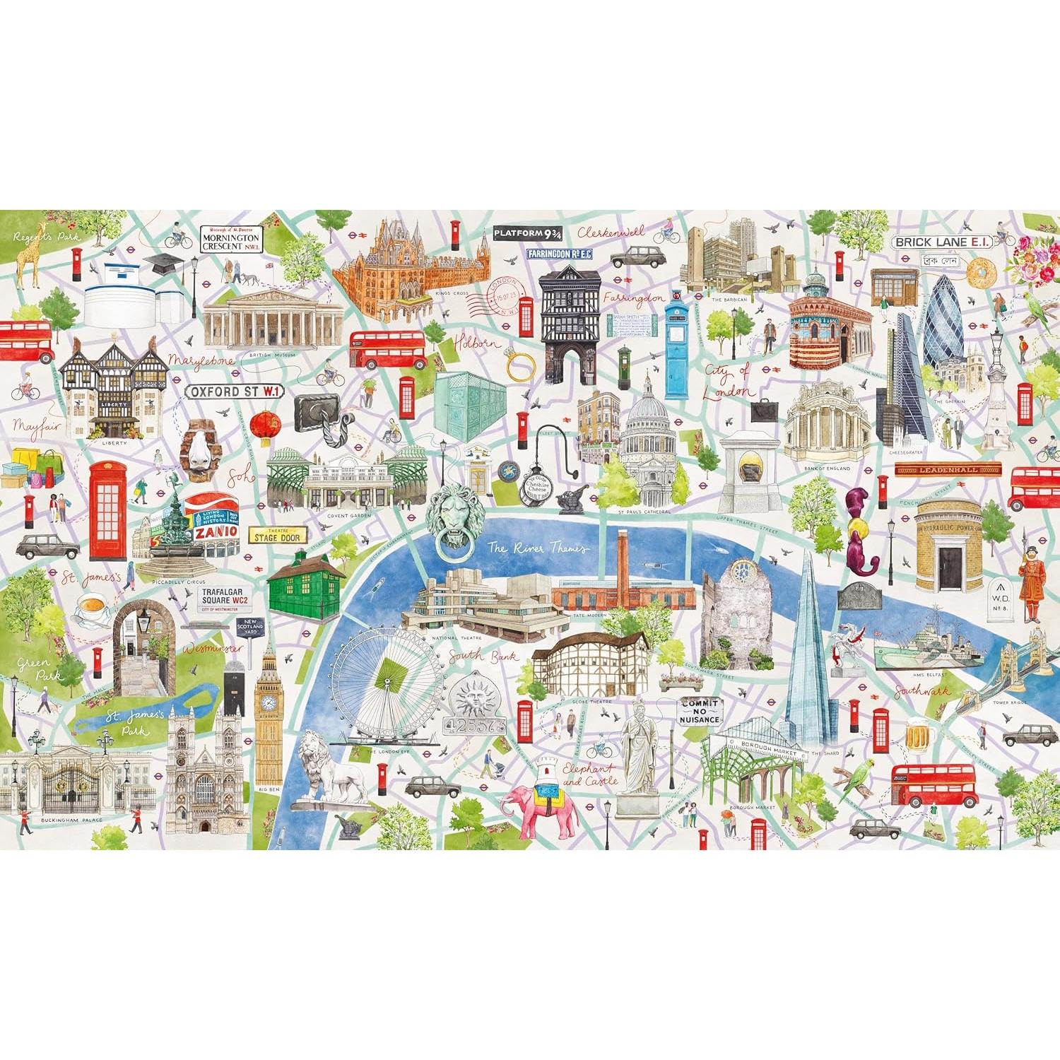 London for Curious Wanderers 1000 Piece Jigsaw Puzzle Kaddo
