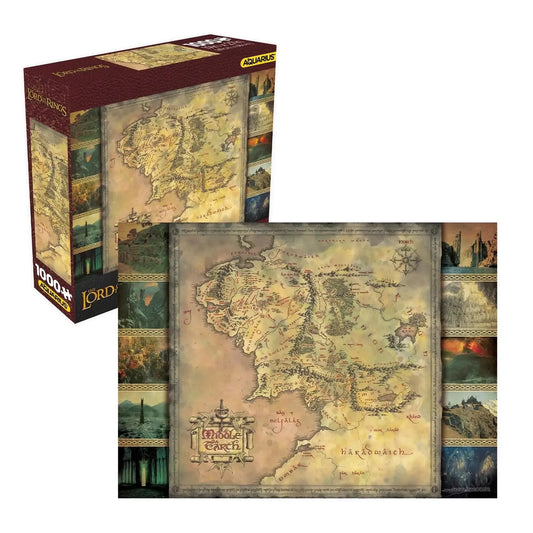 Lord of the Rings Map 1000 Piece Jigsaw Puzzle Aquarius