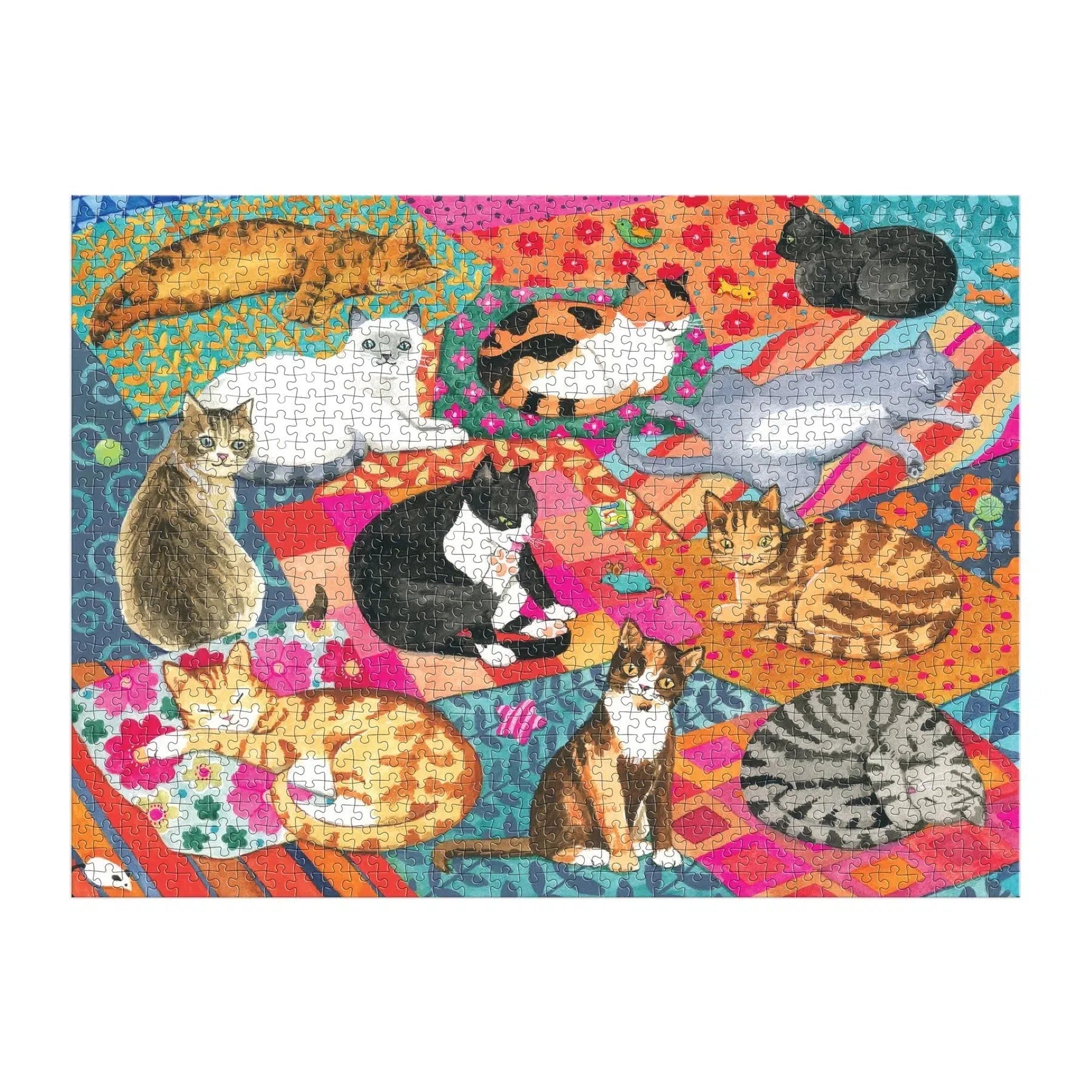 Lounging Cats 1000 Piece Jigsaw Puzzle Galison