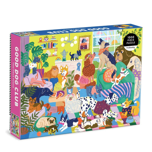 Cool Dog Club 1000 Piece Jigsaw Puzzle Mudpuppy