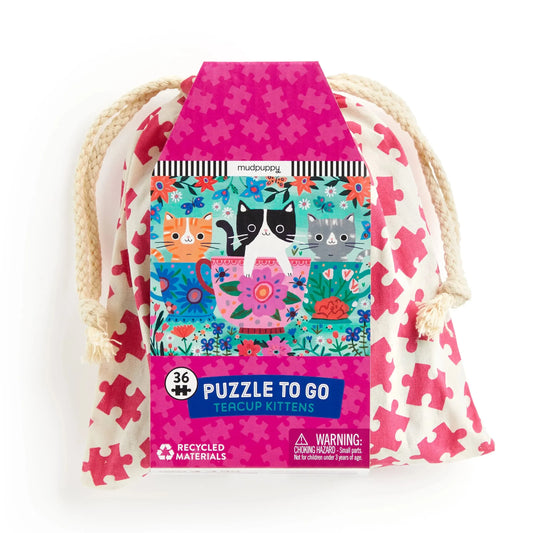 Teacup Kittens 36 Piece Mini Jigsaw Puzzle Mudpuppy