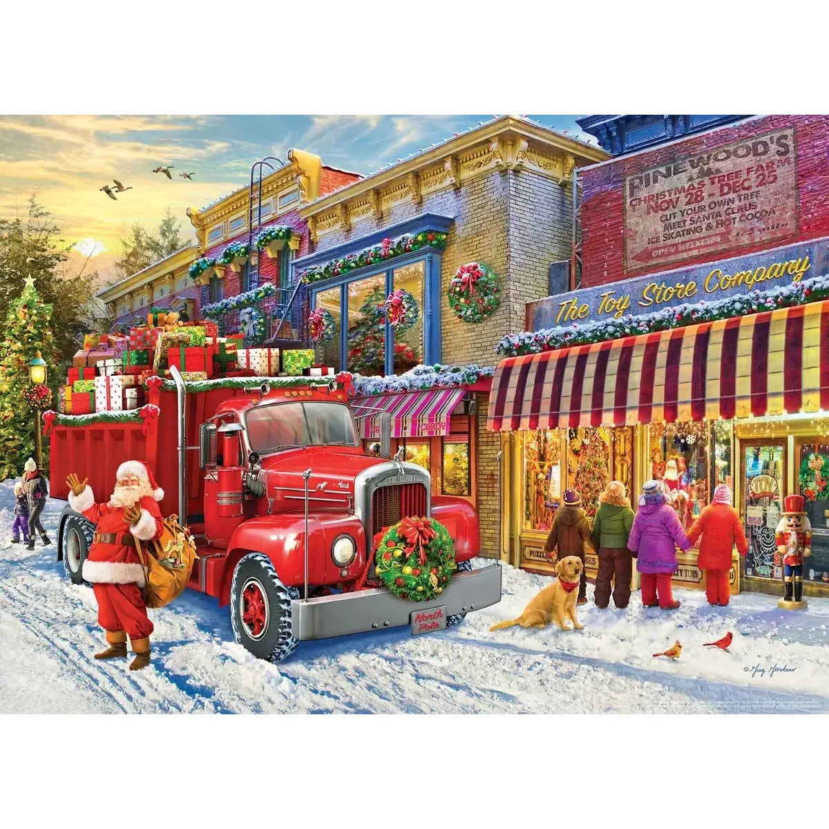 Mack B6 Santa's Truck 1000 Piece Jigsaw Puzzle Eurographics