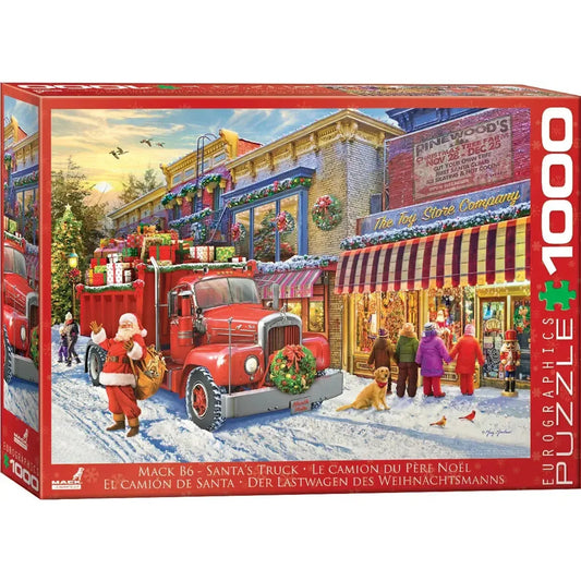 Mack B6 Santa's Truck 1000 Piece Jigsaw Puzzle Eurographics