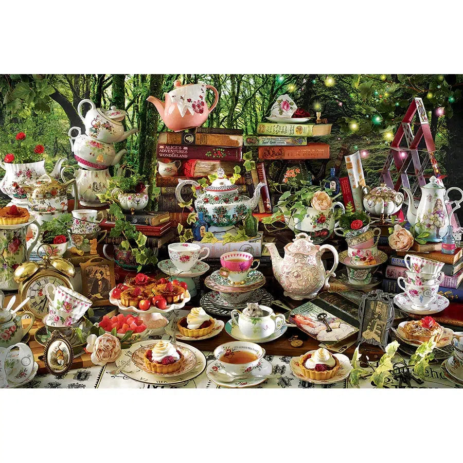 Mad Hatter's Tea Party 2000 Piece Jigsaw Puzzle Cobble Hill