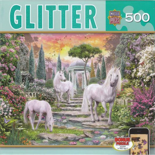 Magic Garden Glitter 500 Piece Jigsaw Puzzle MasterPieces