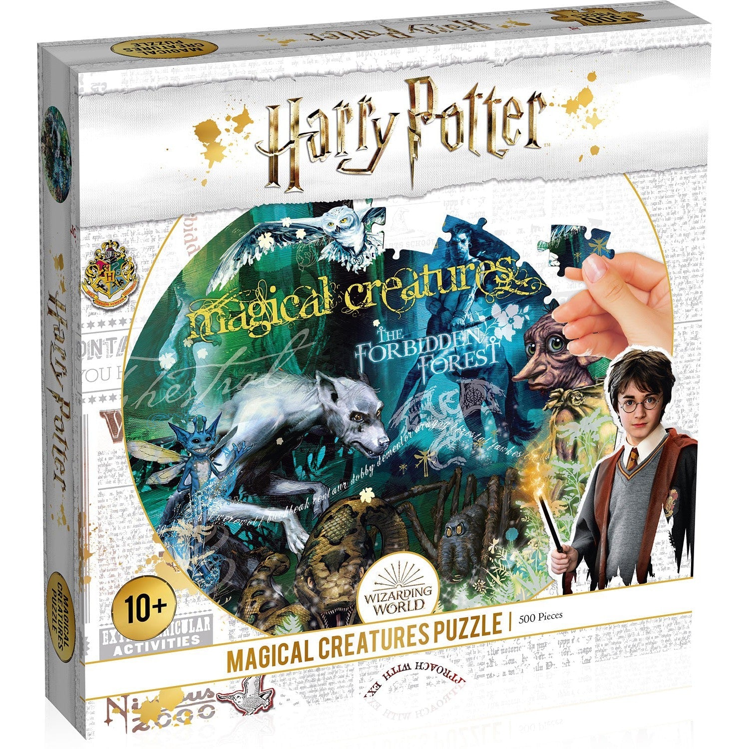 Magical Creatures Harry Potter 500 Piece Round Jigsaw Puzzle Top Trumps