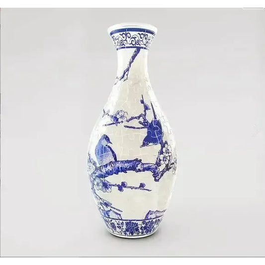 Magpies on Plum Tree Vase 160 Piece 3D Plastic Jigsaw Puzzle PieceRelax