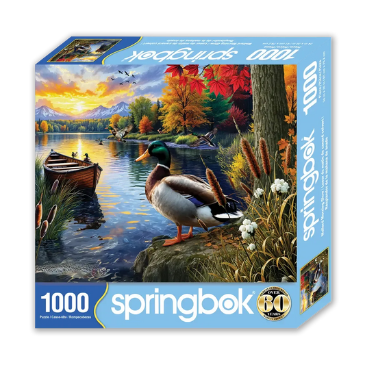 Mallard Morning Glow 1000 Piece Jigsaw Puzzle Springbok