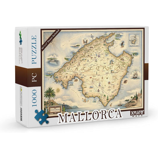 Mallorca 1000 Piece Jigsaw Puzzle Xplorer Maps