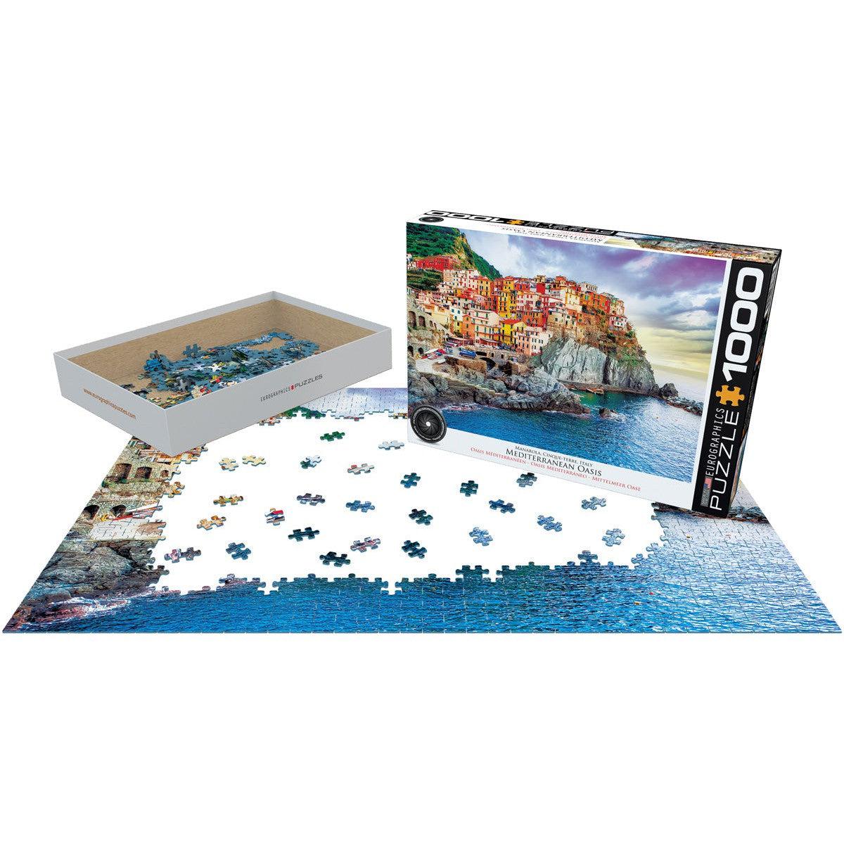 Manarola Cinque Terre Italy Mediterran 1000 Piece Jigsaw Puzzle Eurographics